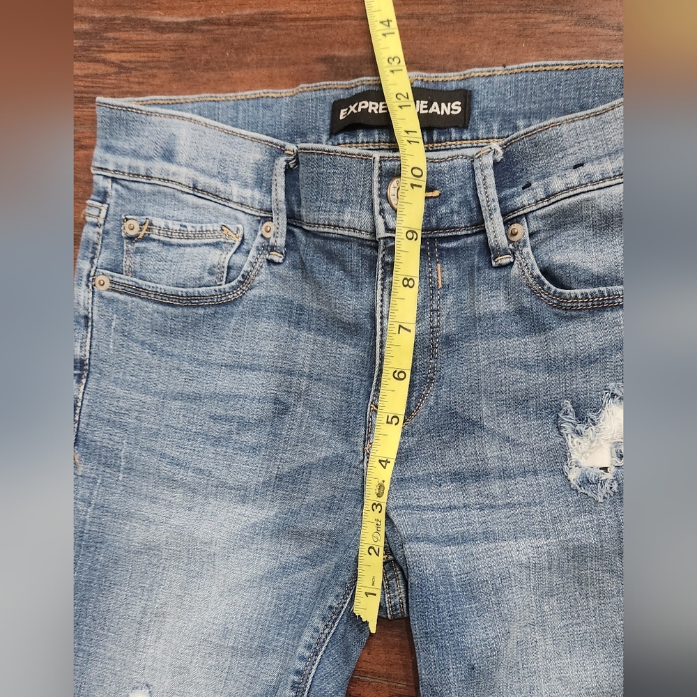 Express Performance Cropped Legging Mid Rise Jeans - image 6